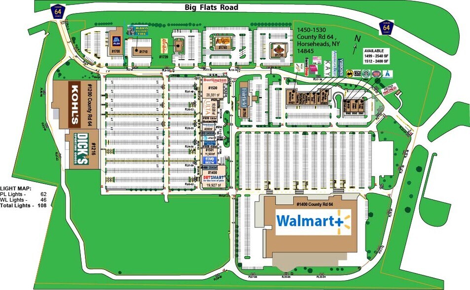 1450-1642 County Rte 64, Horseheads, NY 14845, Horseheads, NY à louer - Plan de site - Image 2 de 6