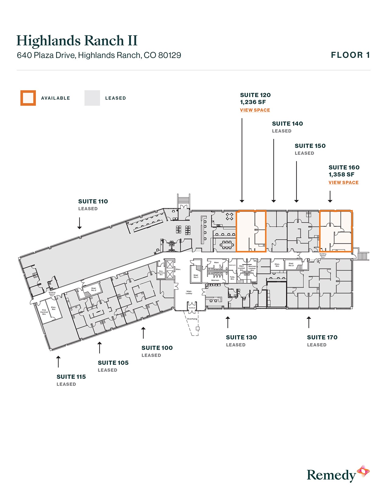 640 Plaza Dr, Highlands Ranch, CO for lease Floor Plan- Image 1 of 2