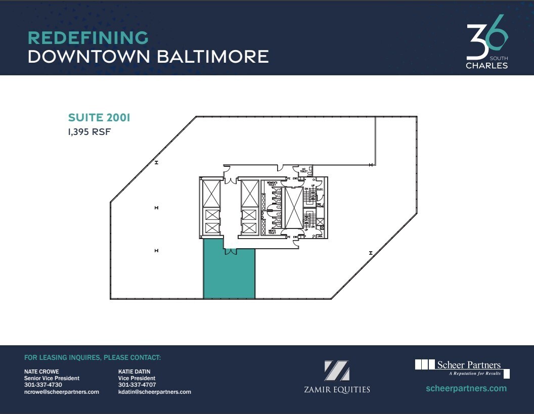 36 S Charles St, Baltimore, MD à louer Plan d’étage- Image 1 de 1