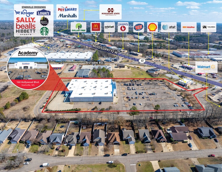 160 Hollywood Blvd, Starkville, MS for sale - Building Photo - Image 2 of 7