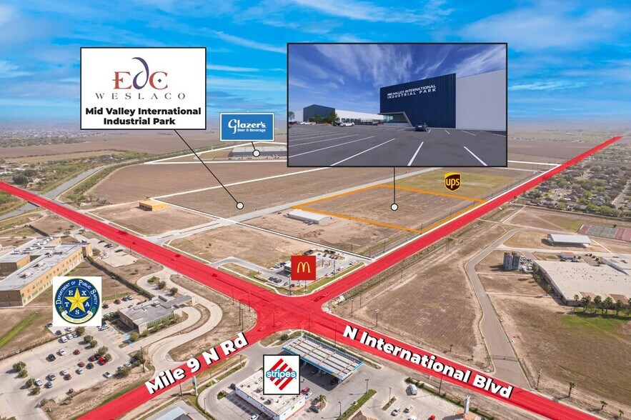 3510 Economic Ave, Weslaco, TX à louer - Aérien - Image 2 de 6