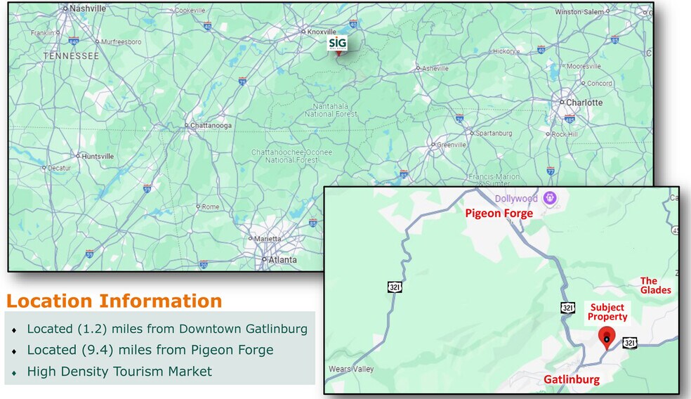 913 E Parkway, Gatlinburg, TN à louer - Photo du bâtiment - Image 2 de 8