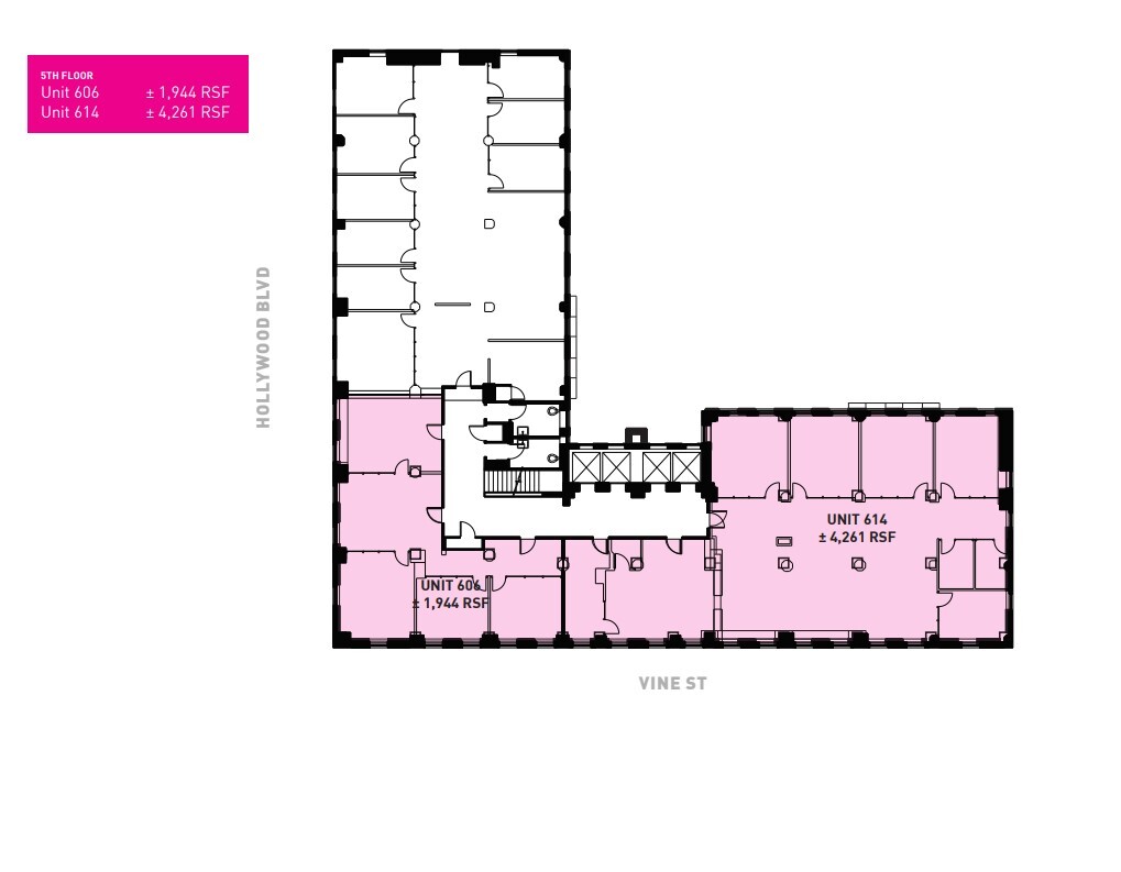 1680 N Vine St, Hollywood, CA for lease Floor Plan- Image 1 of 1