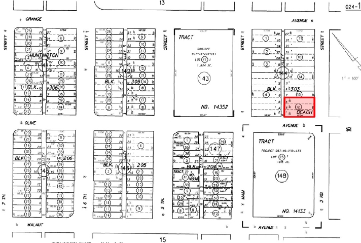 303 3rd St, Huntington Beach, CA à louer - Plan cadastral - Image 3 de 3