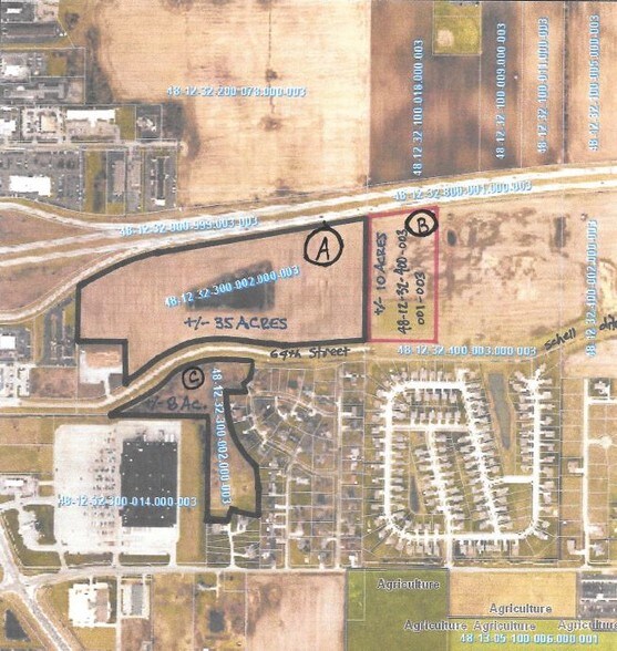 I 69 & Scatterfield Rd, Anderson, IN for sale - Aerial - Image 2 of 2