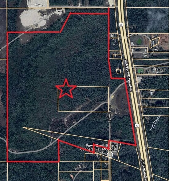 223 Acres on Hwy 43, Calvert, AL à vendre - Aérien - Image 2 de 3