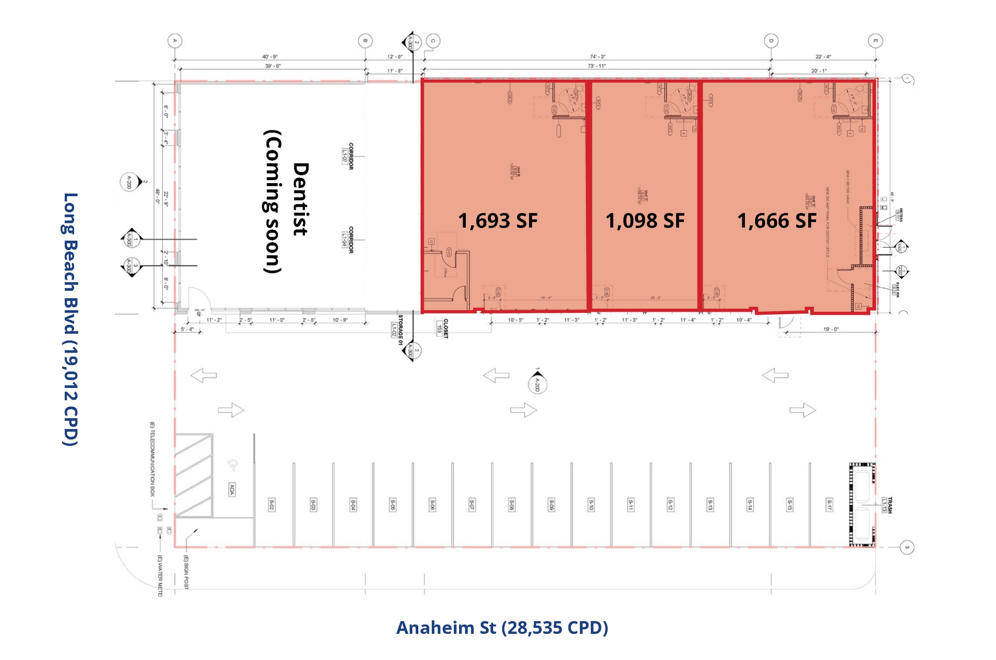 1300-1310 Long Beach Blvd, Long Beach, CA for lease Floor Plan- Image 1 of 1