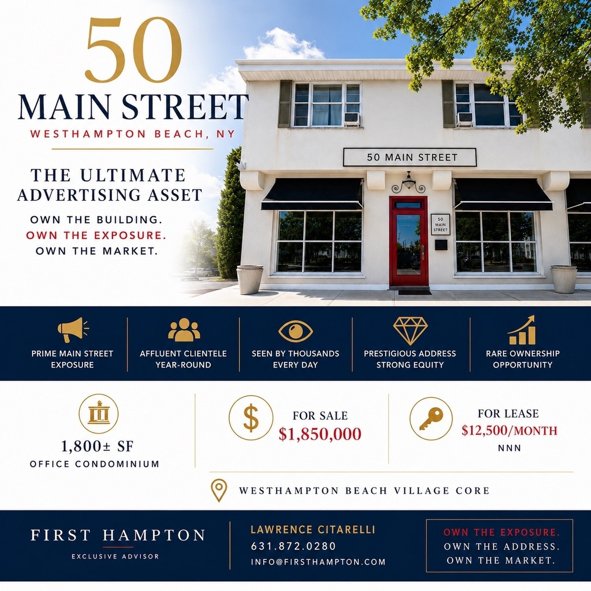 50 Main St, Westhampton Beach, NY à vendre Photo du bâtiment- Image 1 de 14