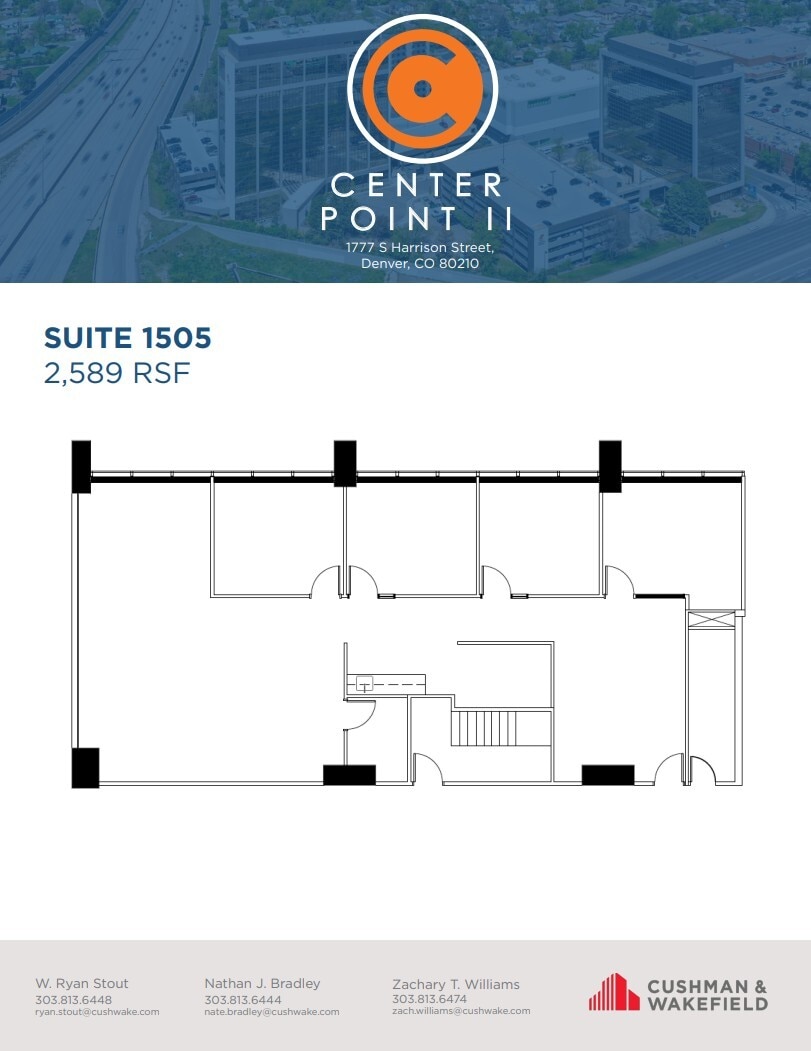 1777 S Harrison St, Denver, CO à louer Plan d’étage- Image 1 de 1