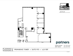 3475 Piedmont Rd NE, Atlanta, GA à louer Plan d’étage- Image 1 de 1