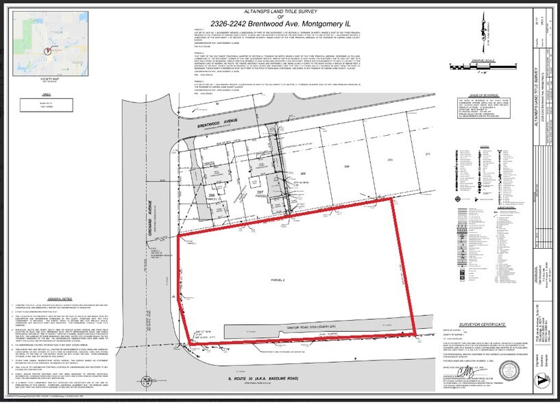 2242 Brentwood Ave, Montgomery, IL à vendre - Plan cadastral - Image 3 de 13