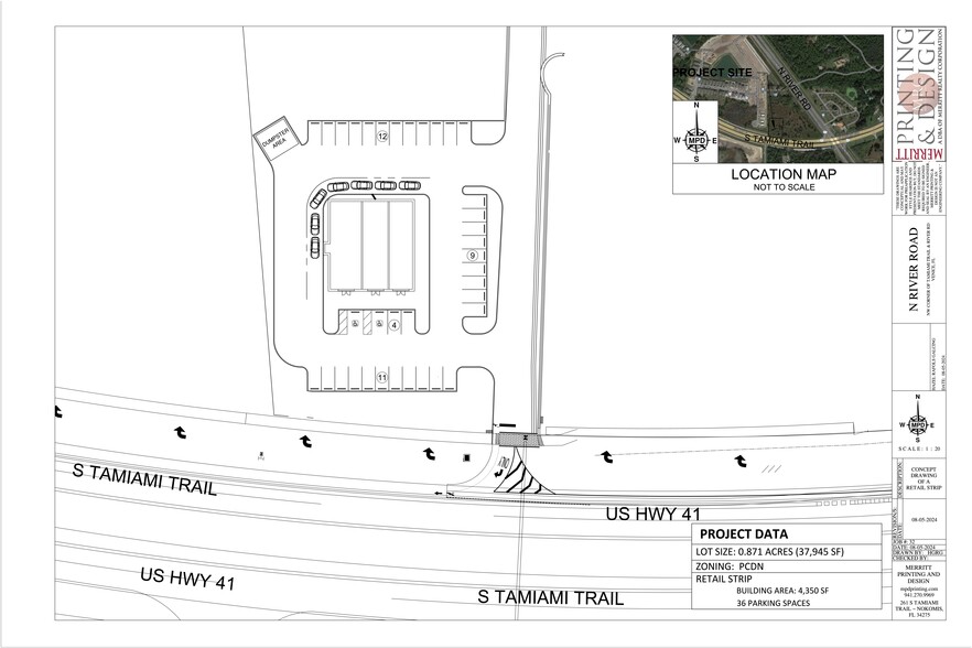 93 N River Rd, Venice, FL for lease - Site Plan - Image 1 of 2