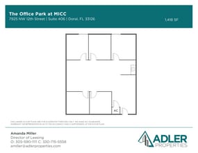 1200 NW 78th Ave, Doral, FL à louer Plan d’étage- Image 1 de 1