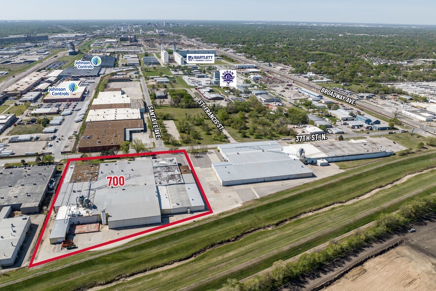 700 E 37th St N, Wichita, KS for lease - Aerial - Image 2 of 4