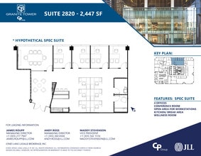 1099 18th St, Denver, CO à louer Plan d’étage- Image 2 de 3