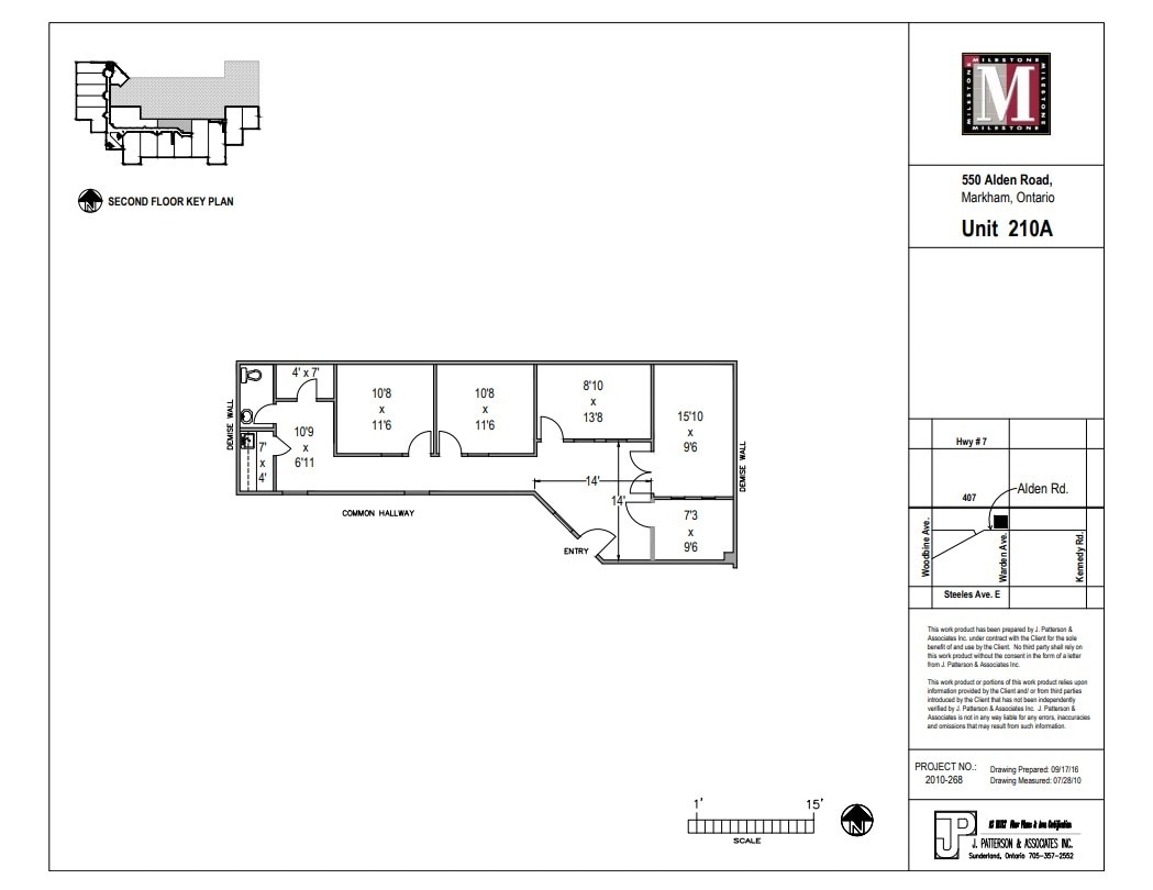 550 Alden Rd, Markham, ON à louer Plan d’étage- Image 1 de 1