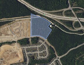 Hodge Rd, Knightdale, NC - Aerial map view