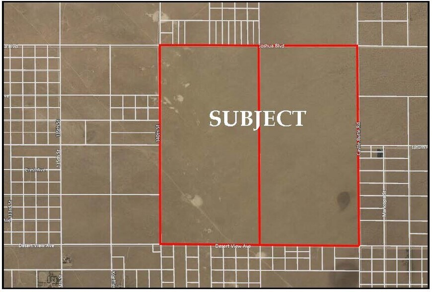 Joshua, North Edwards, CA à vendre - Aérien - Image 1 de 2