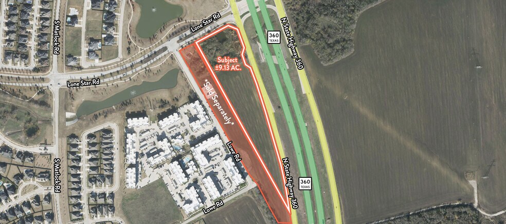 3584 Lone Star Road, Mansfield, TX à vendre - Aérien - Image 2 de 3