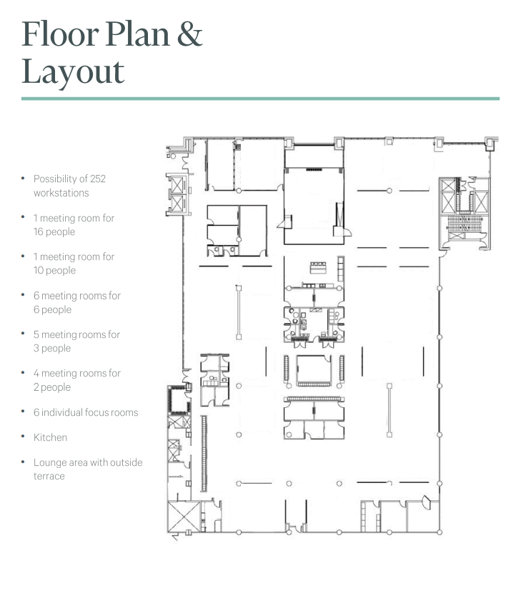 800 Rue De La Gauchetière O, Montréal, QC for lease Floor Plan- Image 1 of 1