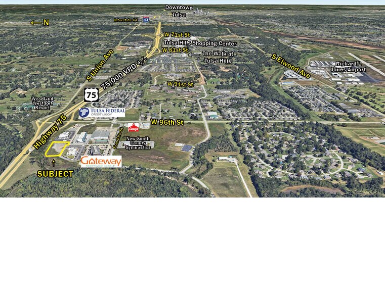204 Gateway Place Pl, Jenks, OK à vendre - Aérien - Image 2 de 3