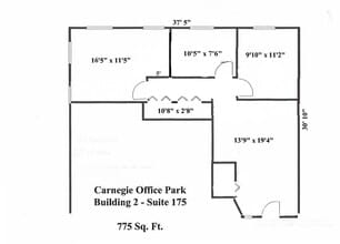 600 N Bell Ave, Carnegie, PA à louer Plan de site- Image 1 de 1