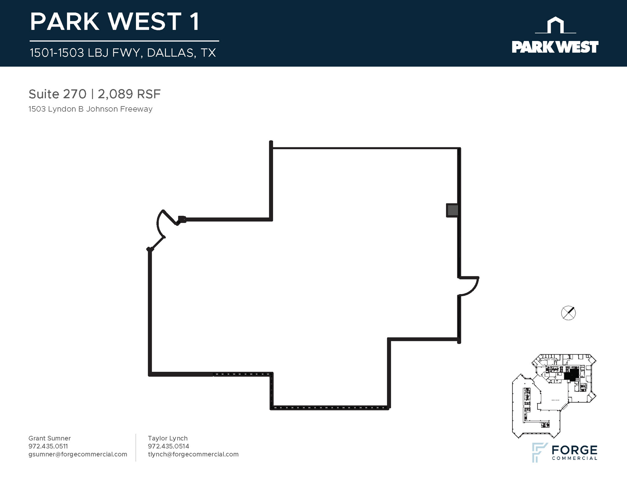 1501-1507 Lyndon B Johnson Fwy, Dallas, TX for lease Floor Plan- Image 1 of 1