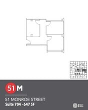 51 Monroe St, Rockville, MD à louer Plan d’étage- Image 1 de 1