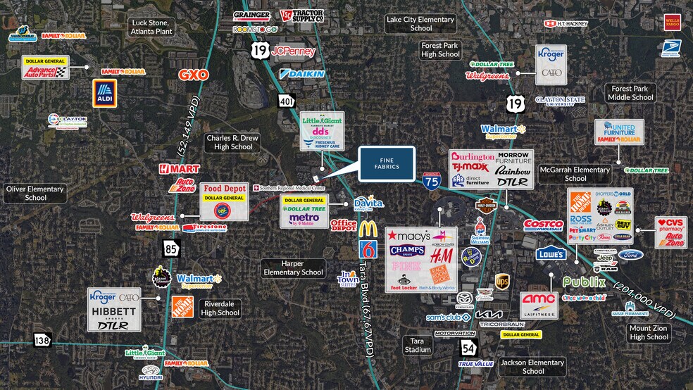 281 Upper Riverdale Rd, Jonesboro, GA à vendre - Photo du bâtiment - Image 3 de 9