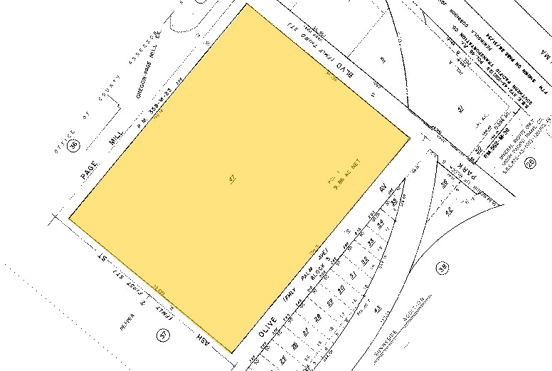 395 Page Mill Rd, Palo Alto, CA for lease - Plat Map - Image 2 of 2