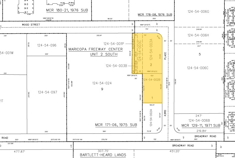4335 E Wood St, Phoenix, AZ for sale - Plat Map - Image 3 of 5