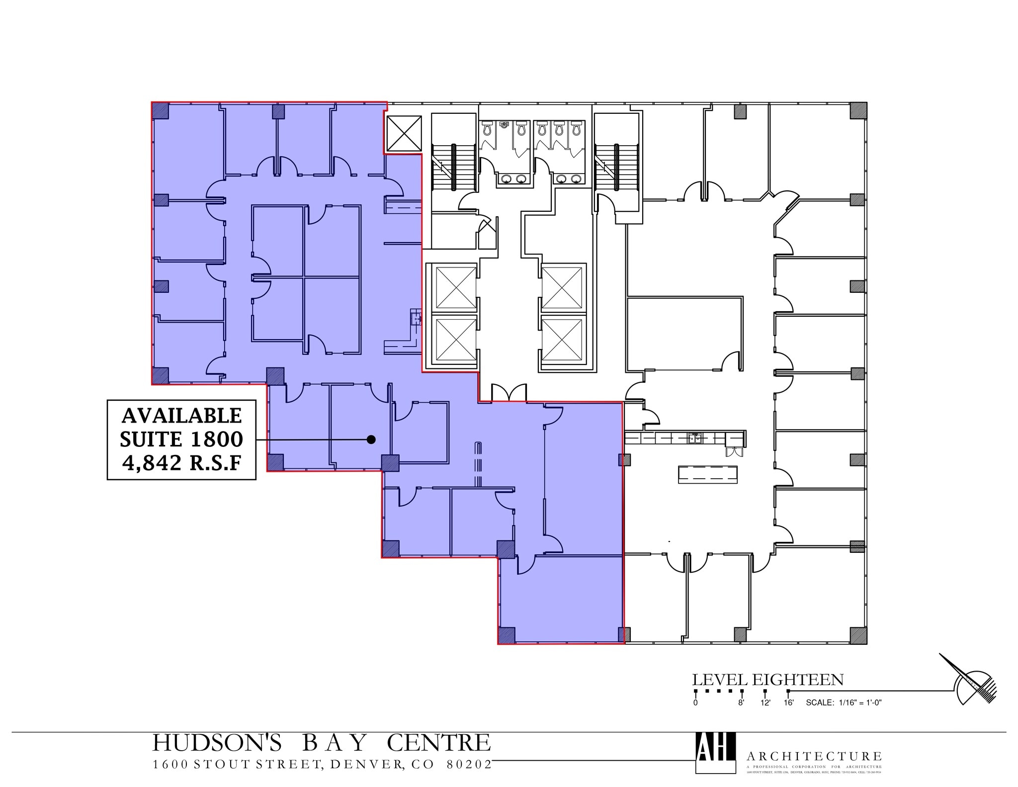 1600 Stout St, Denver, CO à louer Plan de site- Image 1 de 1