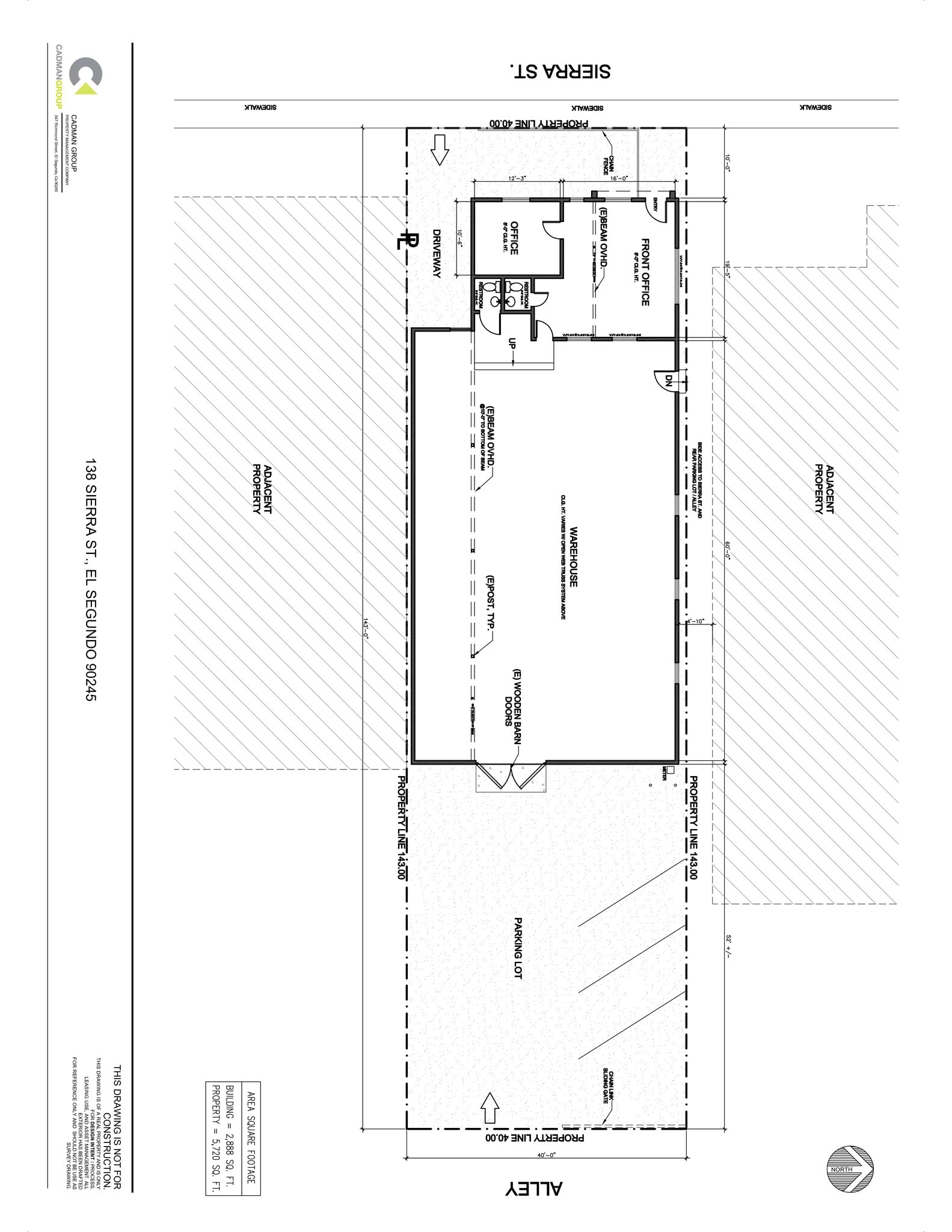 138 Sierra St, El Segundo, CA à louer Plan de site- Image 1 de 1