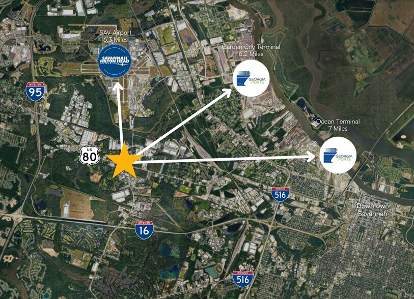 1744 Old Dean Forest Rd, Savannah, GA à louer - Photo du bâtiment - Image 3 de 3