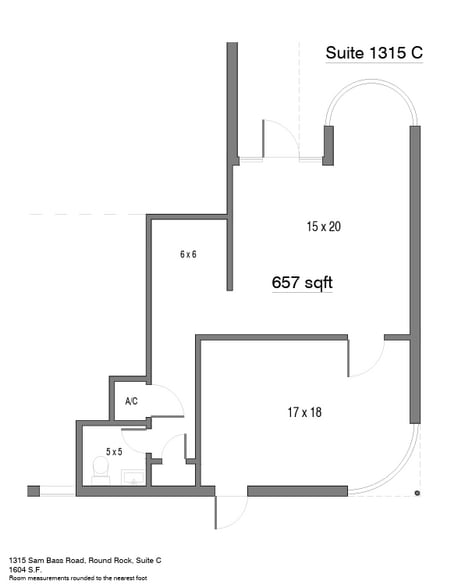 1315 Sam Bass Cir, Round Rock, TX for lease - Floor Plan - Image 3 of 12
