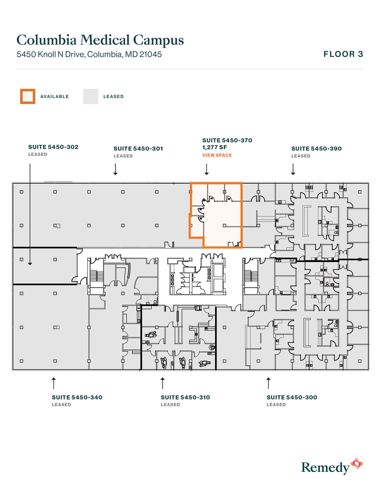 5450 Knoll North Dr, Columbia, MD à louer Plan d’étage- Image 1 de 1