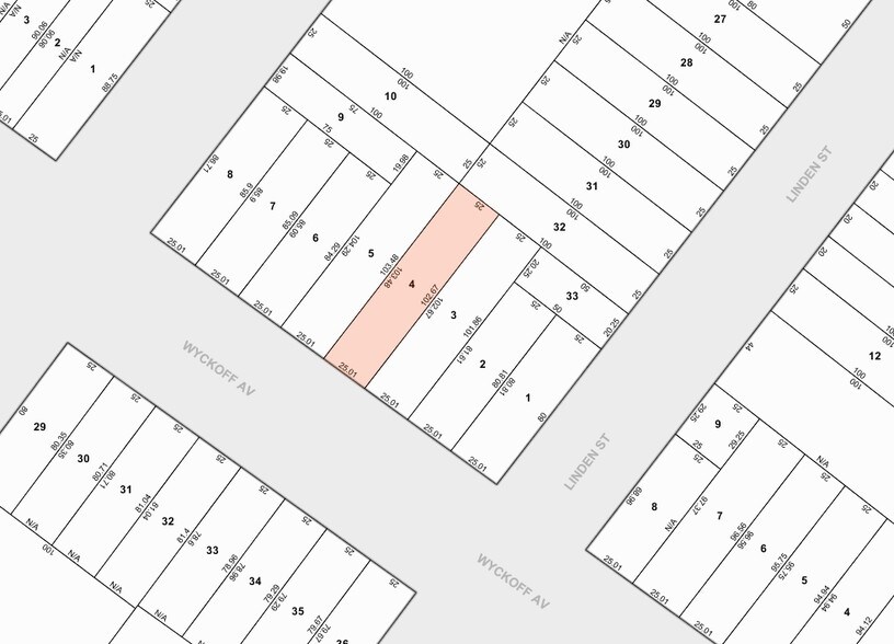 293 Wyckoff Ave, Brooklyn, NY for sale - Plat Map - Image 3 of 11