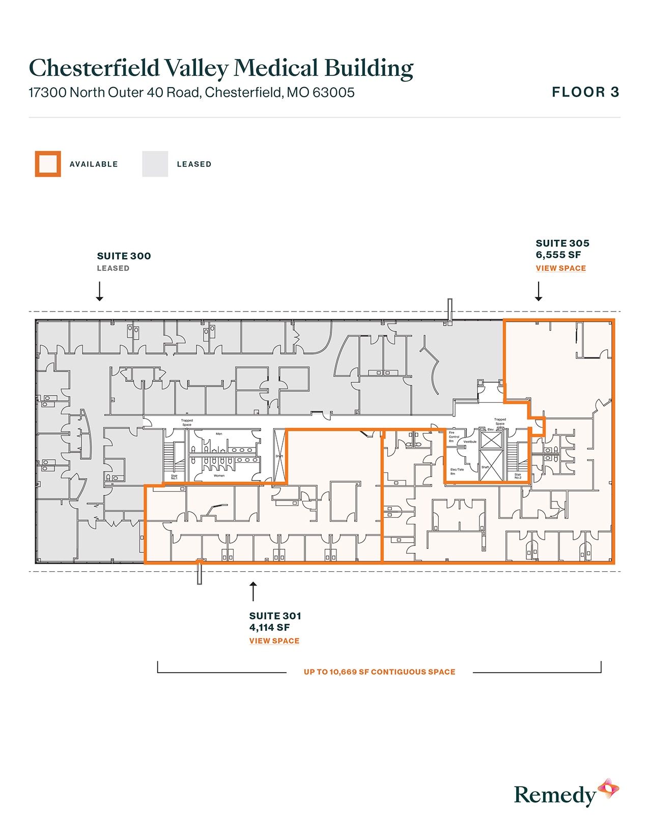 17300 N Outer Forty, Chesterfield, MO for lease Floor Plan- Image 1 of 1