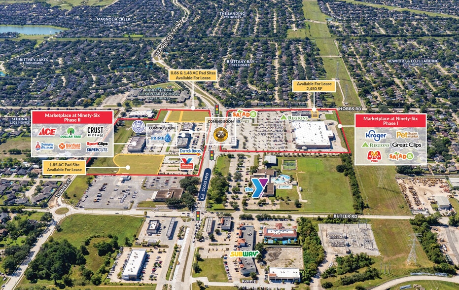 Marketplace at Ninety-Six, League City, TX for lease - Building Photo - Image 1 of 6