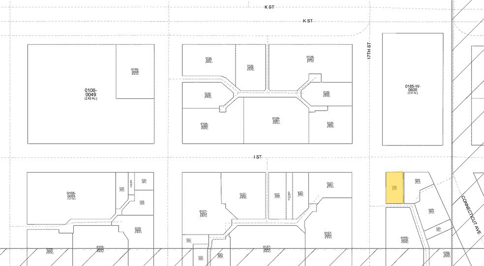 839 17th St NW, Washington, DC à louer - Plan cadastral - Image 2 de 4