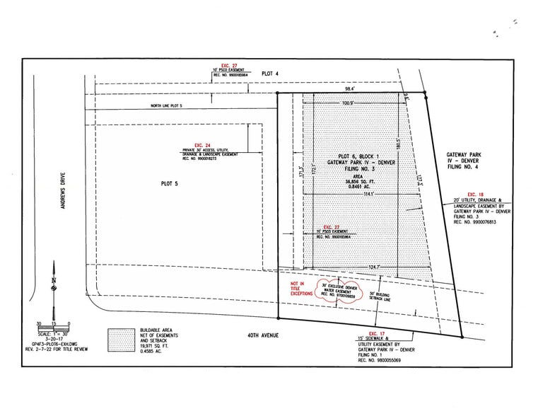 15535 E 40th Ave, Denver, CO for sale - Site Plan - Image 3 of 3