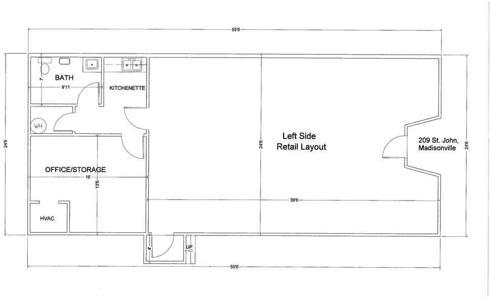 207-209 Saint John St, Madisonville, LA for sale - Floor Plan - Image 3 of 3