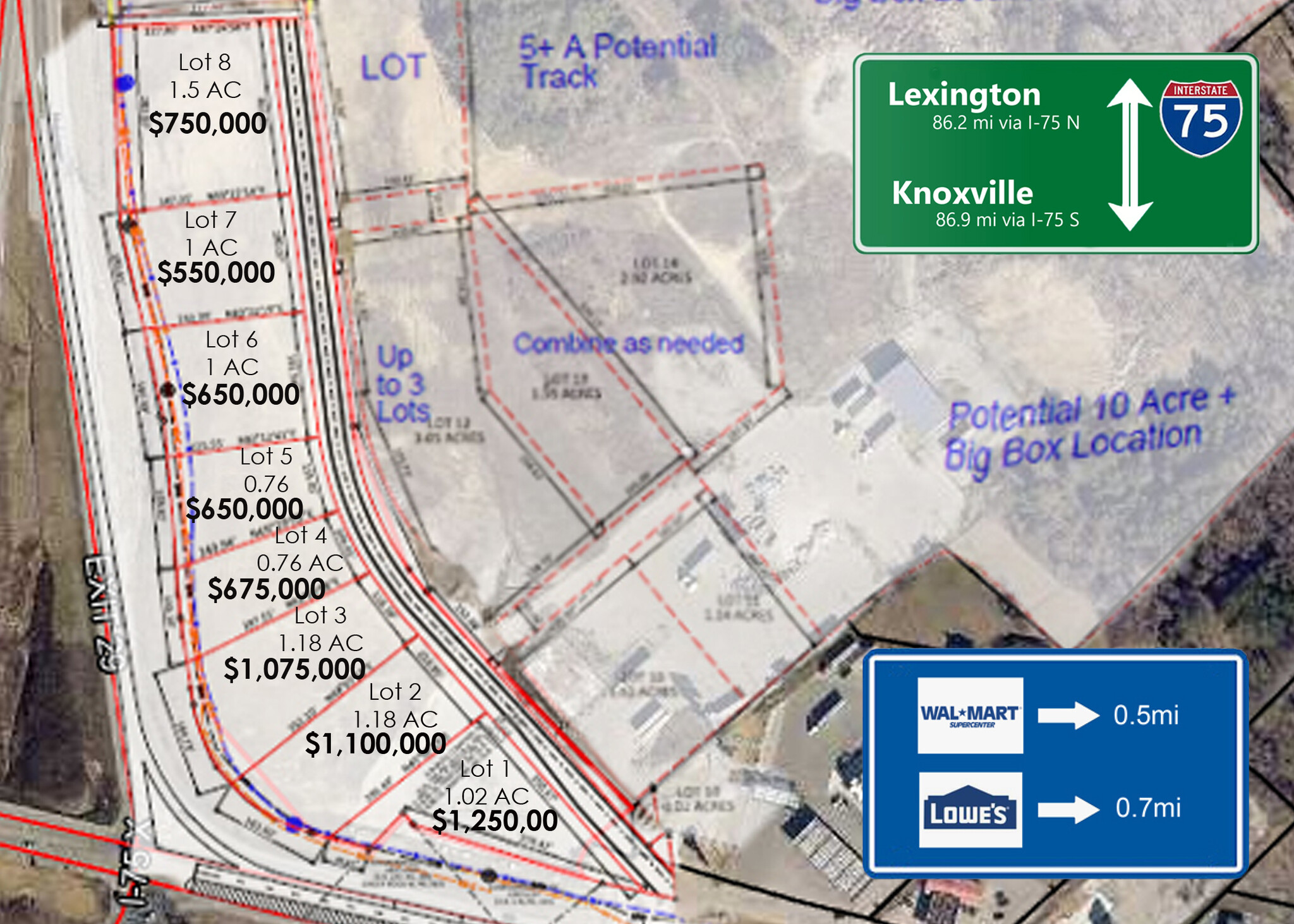 0000 Cumberland Gap Parkway, Corbin, KY for sale Aerial- Image 1 of 8