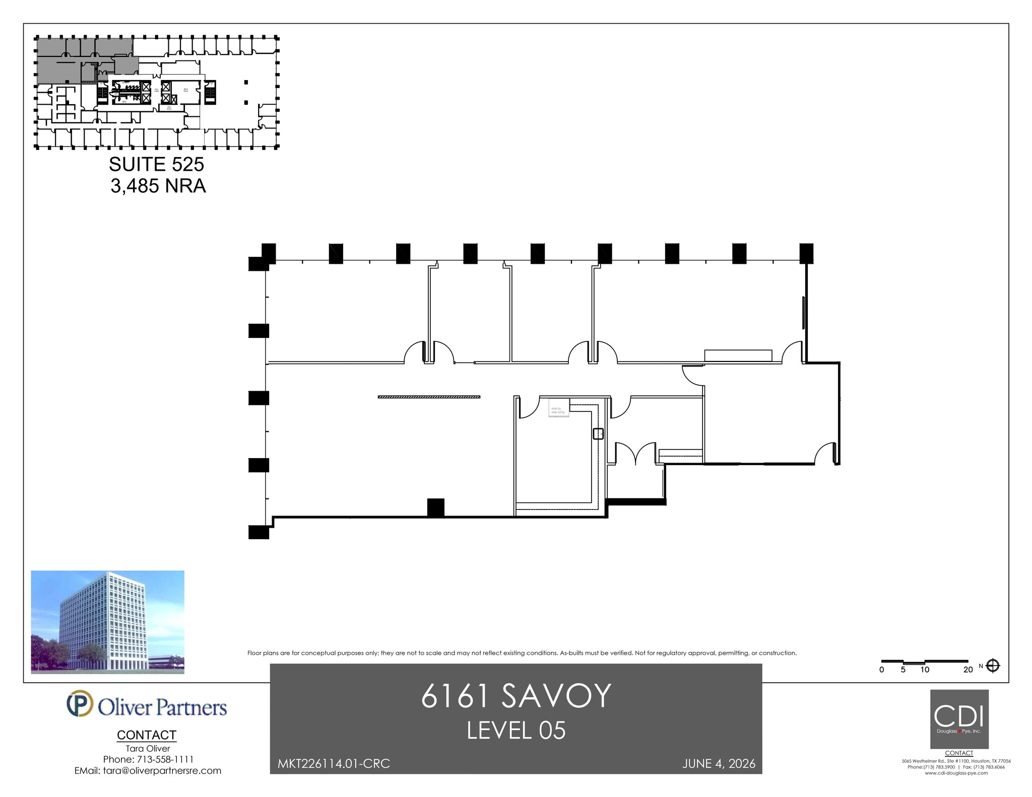 6161 Savoy Dr, Houston, TX for lease Site Plan- Image 1 of 1