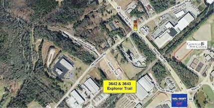 3643 Explorer Trl, Oakwood, GA - AERIAL  map view