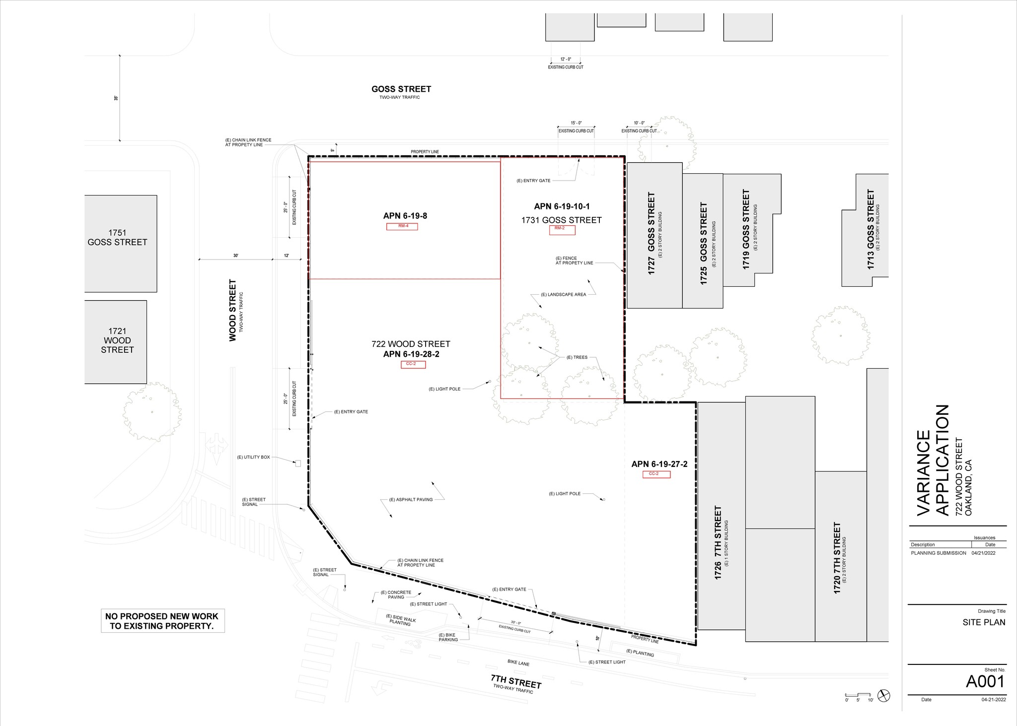 1731 Goss St, Oakland, CA for sale Site Plan- Image 1 of 4