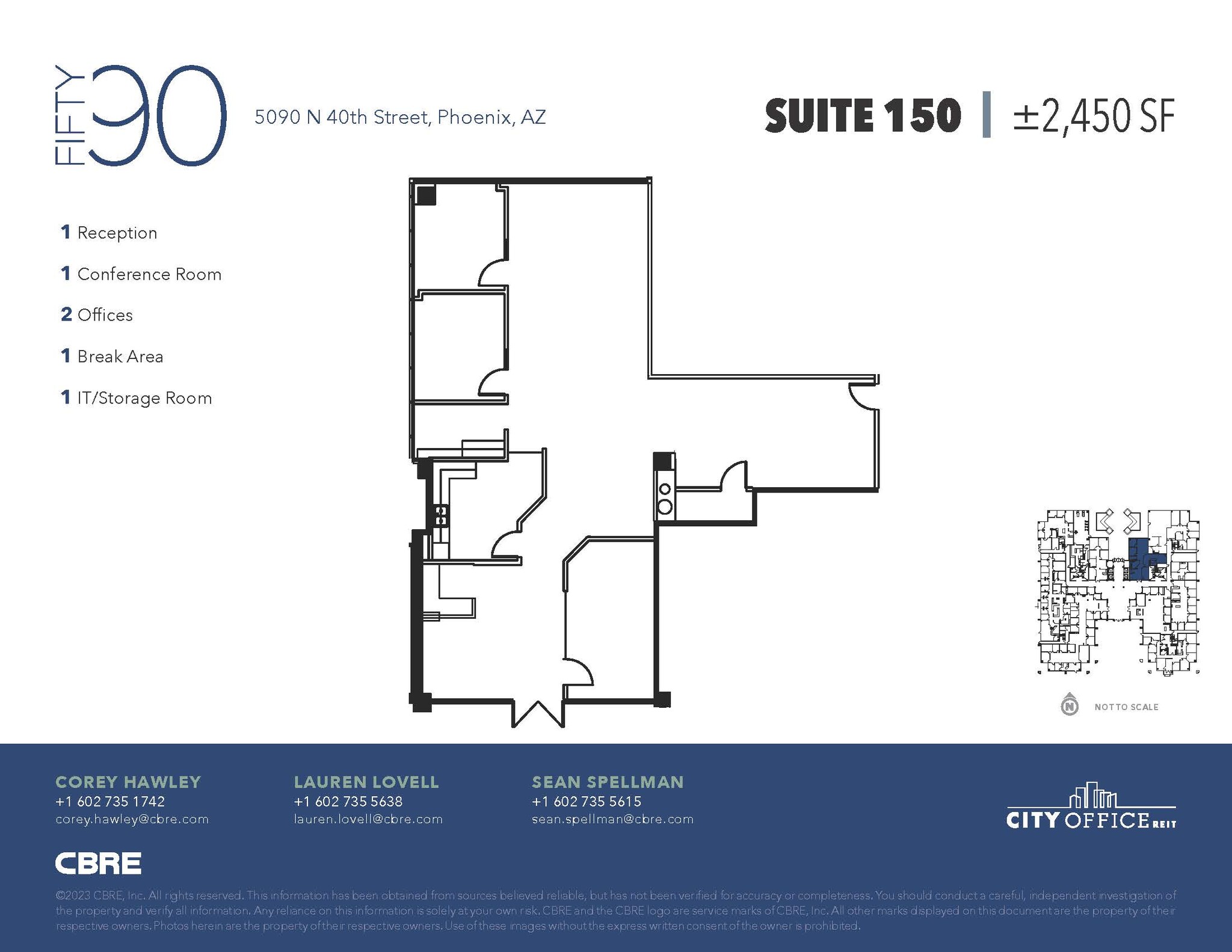 5090 N 40th St, Phoenix, AZ à louer Plan d  tage- Image 1 de 1