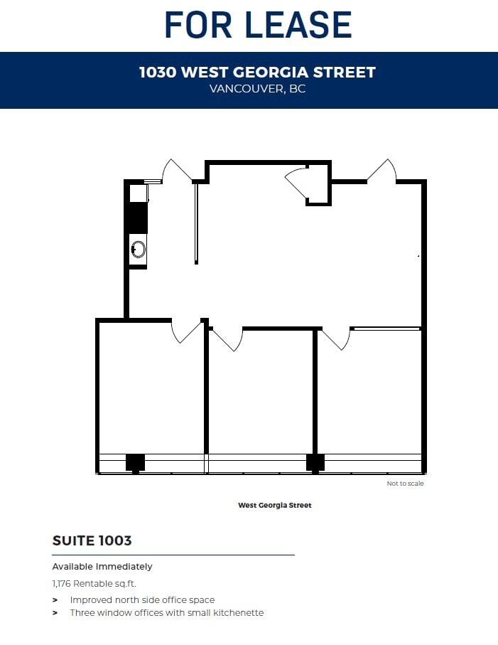 1030 W Georgia St, Vancouver, BC à louer Plan d’étage- Image 1 de 1