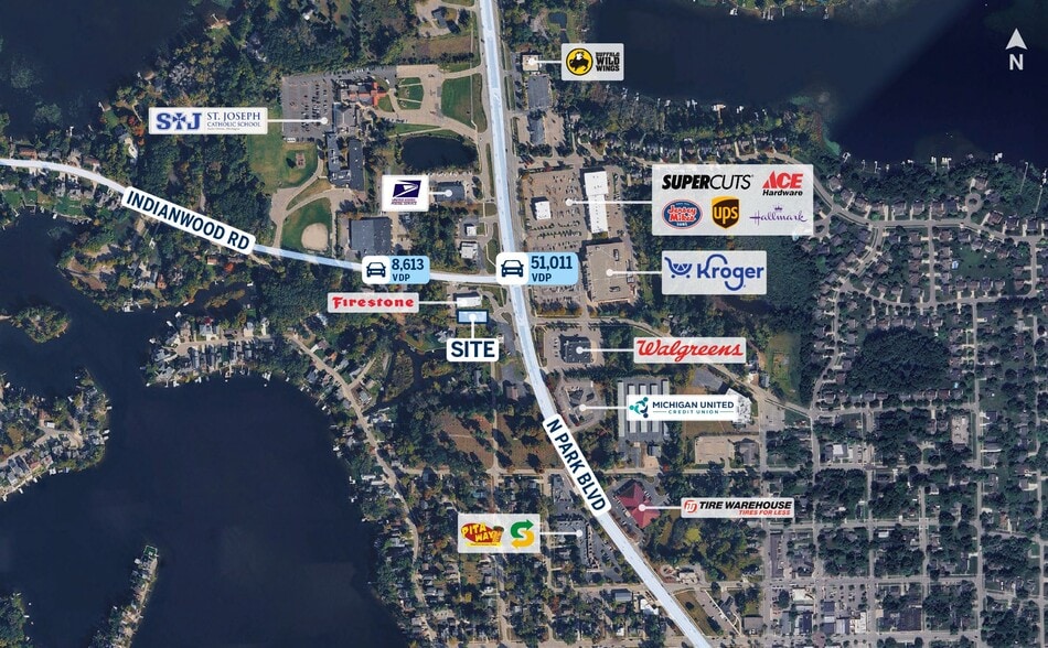 499 N Axford St, Lake Orion, MI for sale - Aerial - Image 2 of 4