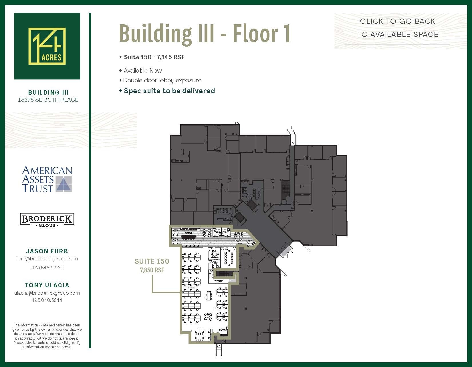 15325 SE 30th Pl, Bellevue, WA for lease Floor Plan- Image 1 of 1